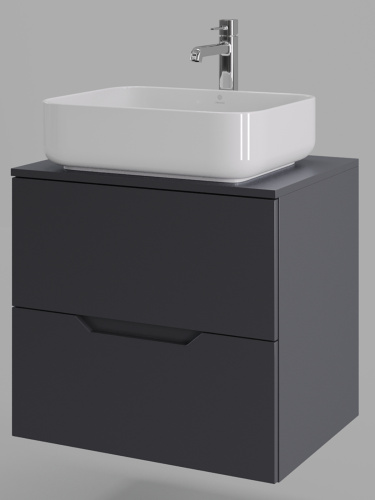 Тумба с раковиной Orange Line Li-60TugMDF+B05-500W 61х46х70 - фото 2