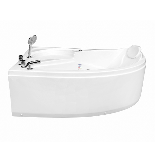 Ванна акриловая гидромассажная Gemy G9009 B L 150х100 пристенная асимметричная с каркасом - фото 2