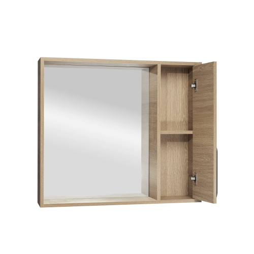 Зеркало-шкаф Viant КЕЛЬН VKEL80SD-ZSH 80х16х70 подвесной цвет бежевый - фото 4