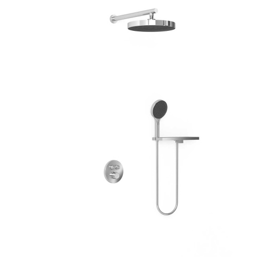 Душевая система Vincea Inspire VSFW-3I22MT2RCH встраиваемая в стену с термостатом - фото 2