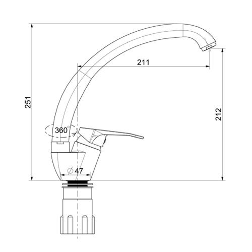 Смеситель для кухни Splenka S202 S202.41.03 на мойку золотой сатин - фото 3