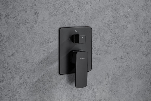 Смеситель для ванны с душем Allen Brau Infinity 5.21014-31 встраиваемый в стену черный - фото 3