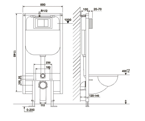 Инсталляция для унитаза Cerutti SPA CR557 - фото 2