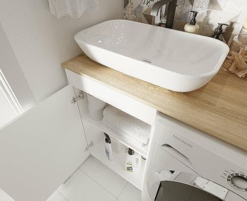 Тумба под раковину 1MarKa Wash Ц0000002638 50х50 цвет белый - фото 5
