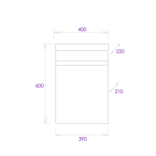 Тумба под раковину Onika Милтон 104007 39х21х56 подвесная - фото 3