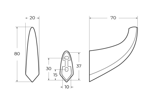 Крючок CEZARES LINER LINER-HK-GM - фото 2