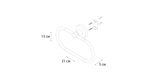 Полотенцедержатель Fixsen Comfort gold FX-87011 - фото 4