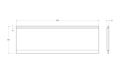 Фронтальная панель для ванны Cezares EM-180-F-SCR-W37 - фото 2