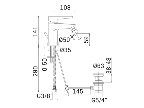 Смеситель Mamoli Logos 55010000L051 на биде хром - фото 2