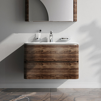 Тумба под раковину Am.Pm Sensation M30FHX0802NF 80х49х52 подвесная цвет орех