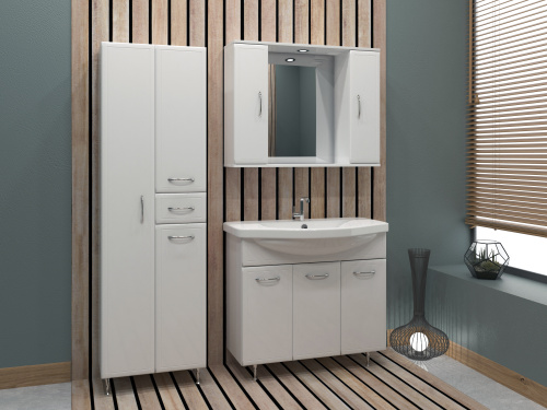 Шкаф-пенал Stella Polar Концепт SP-00000149 48х30х180 цвет белый - фото 3