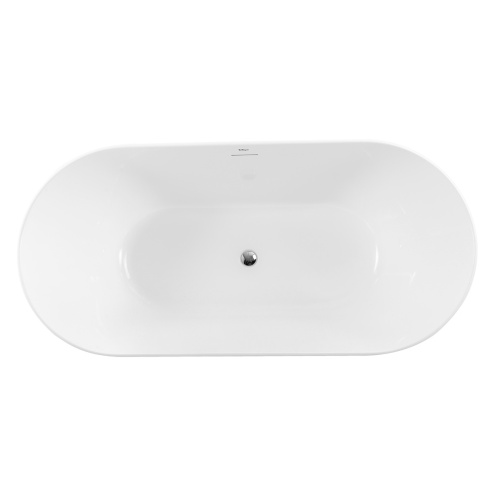 Ванна акриловая BelBagno BB413-1500-800 150х80 отдельностоящая овальная с ножками - фото 3