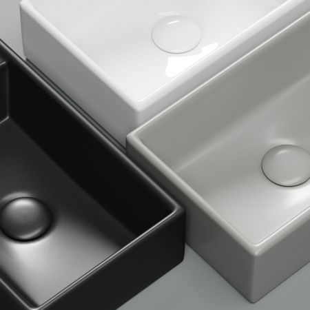 Раковина из сантехнического фарфора Ceramica Nova ELEMENT CN6051RMW 40х20 подвесная цвет белый 1 отверстие под смеситель