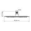 Верхний душ Wasserkraft Sauer 7100 A208 золото