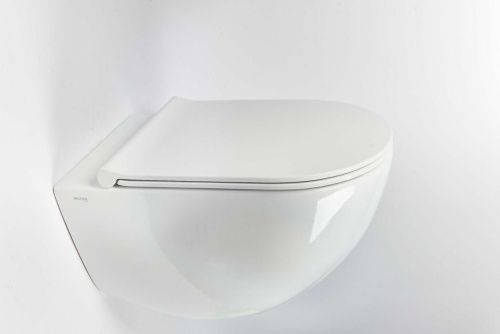 Чаша унитаза подвесная Galassia Dream 7317 цвет белый без сиденья безободковая каскадный смыв - фото 2