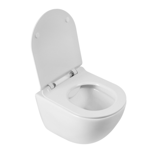 Чаша унитаза подвесная BelBagno AMANDA BB051CHR цвет белый без сиденья безободковая каскадный смыв - фото 2