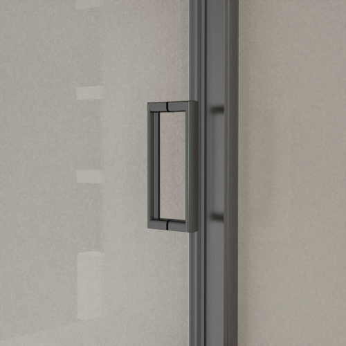 Душевая дверь Vincea City VDS-5CT120CLGM 120х195 стекло прозрачное профиль вороненая сталь - фото 4