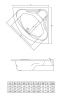 Ванна акриловая C-Bath CBS001003 140х140 угловая четверть круга