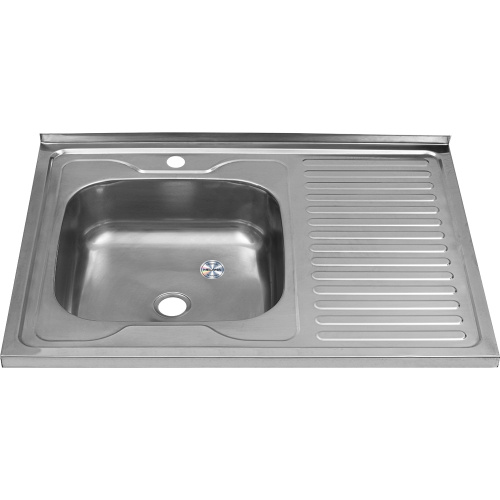 Кухонная мойка Melana 072 t L (*20) 80х60 цвет хром - фото 2