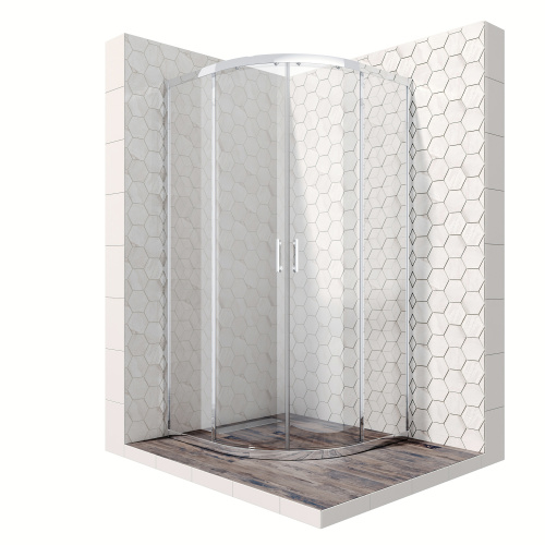 Душевой уголок Ambassador Kingston 14011104 90х90 стекло прозрачное профиль хром глянцевый без поддона - фото 3