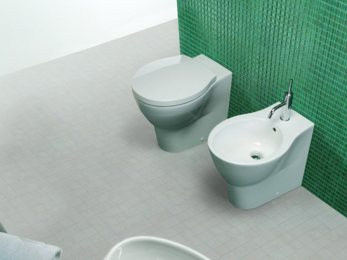 Чаша унитаза приставная Hatria NIDO Y0QU01 цвет белый без сиденья душевой смыв - фото 2