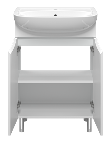 Тумба под раковину Misty Смайл Э-Сма01060-031Пр 55х28х70 напольная - фото 3