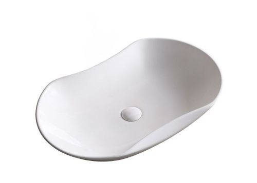 Раковина из сантехнического фарфора Cerutti SPA CR7031 70х40 накладная цвет белый без отверстий под смеситель - фото 3