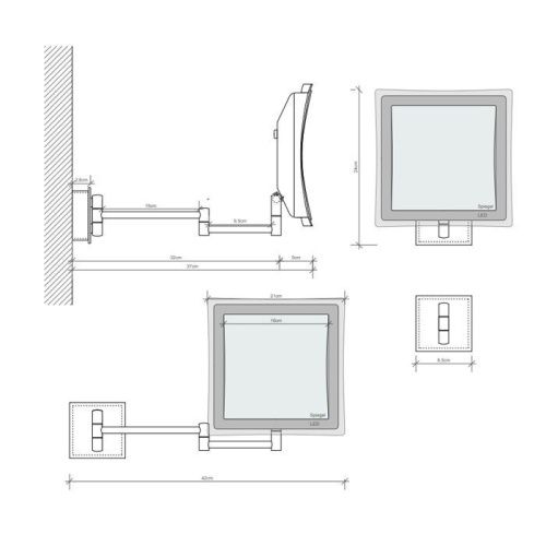 Косметическое зеркало Decor Walther 121600 - фото 2