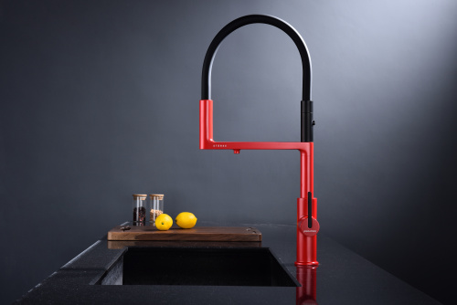 Смеситель для кухни Paulmark TORNADO To213402-FI на раковину пламя - фото 4