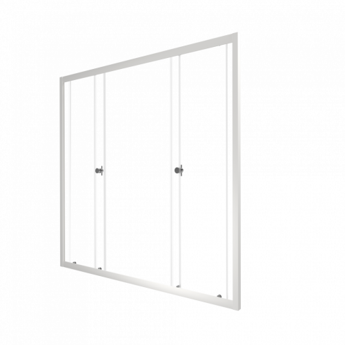 Душевая шторка на ванну Тритон Ультра Щ0000065751 170х150 стекло прозрачное профиль белый ориентация универсальная - фото 2