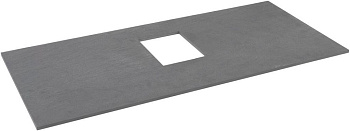 Столешница Allen Brau Infinity 1.21012.GR-S 100х46 накладная цвет серый