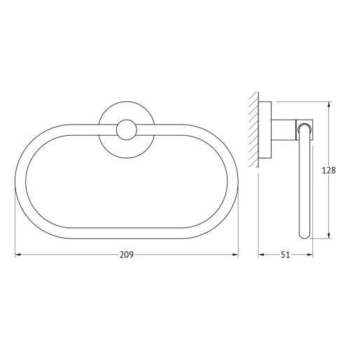 Полотенцедержатель Artwelle Harmonie HAR 022 - фото 2