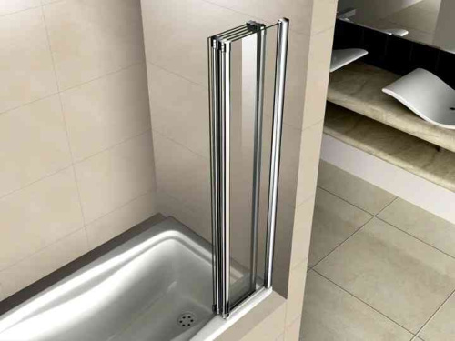 Душевая шторка на ванну Cezares PRATICO PRATICO-V-5-120/140-C-Cr 120х140 стекло прозрачное профиль хром глянцевый ориентация универсальная - фото 2