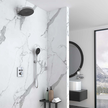 Душевая система Vincea Inspire VSFW-3I21MT1CH встраиваемая в стену с термостатом