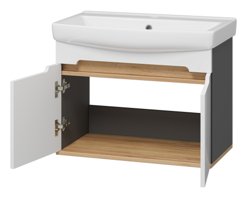 Тумба под раковину Misty Сканди Э-Ска01070-011П 66х35х49 подвесная - фото 4