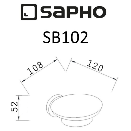 Мыльница Sapho SAMBA SB102 - фото 2