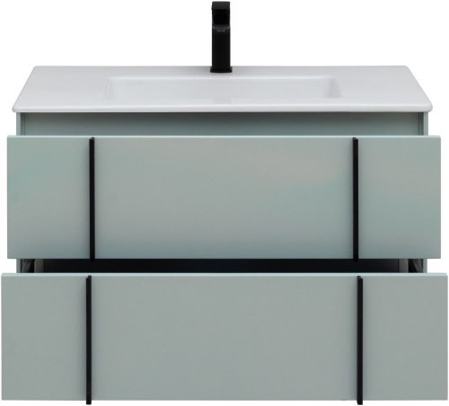 Тумба под раковину Allen Brau Reality 1.32006.PWM 90х46х50 подвесная цвет зеленый - фото 5