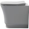 Чаша унитаза приставная White Ceramic Idea W1000105 цвет черный без сиденья безободковая