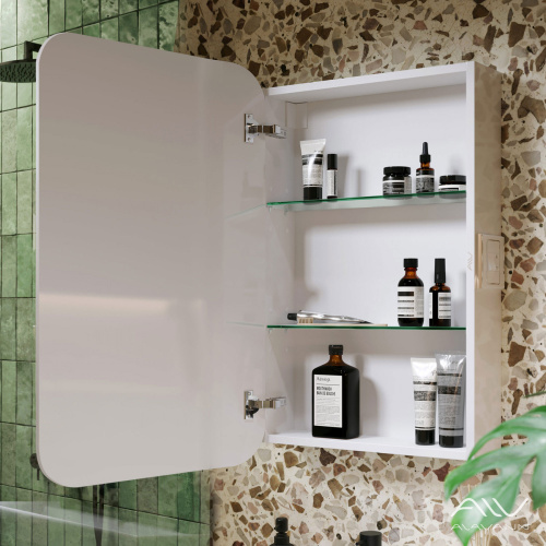 Зеркало-шкаф Alavann Lana ALV0278002 55х15х80 подвесной цвет белый - фото 2