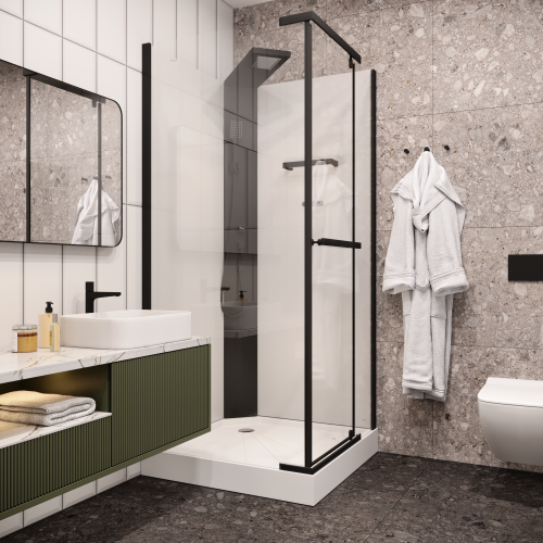 Душевая кабина Cerutti SPA MiMi90B 90х90 квадратная без крыши - фото 5