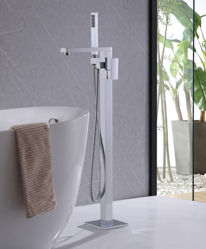 Смеситель ABBER Daheim AF8215 напольный хром - фото 2