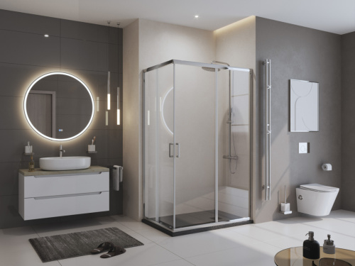 Душевой поддон BelBagno UNO TRAY-MR-UNO-AH-120/90-35-NERO-NO 120х90 искусственный мрамор черный матовый - фото 4