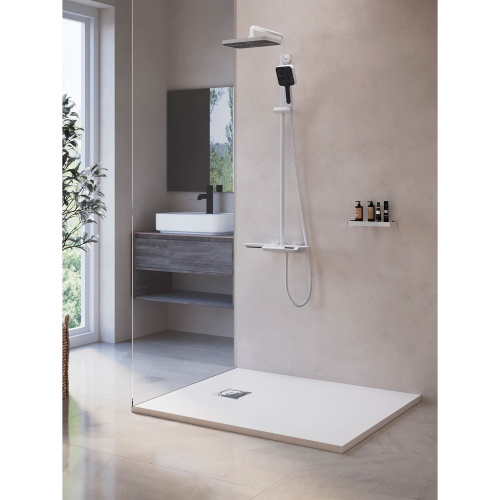 Душевой поддон RGW Stone Tray 16152812-01 120х80 искусственный камень белый без ножек - фото 2