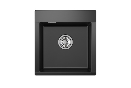 Кухонная мойка Granula 4701, ТУРМАЛИН 47х50 цвет черный поверхность матовая - фото 2
