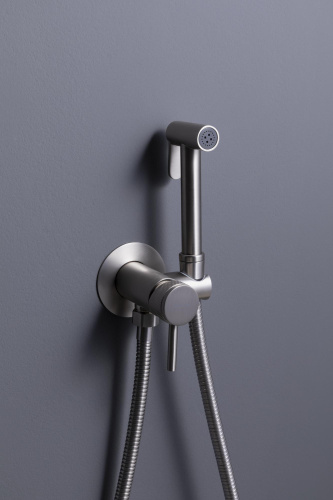 Гигиенический душ со смесителем Allen Brau Priority 5.31A29-BN встраиваемый в стену никель - фото 4