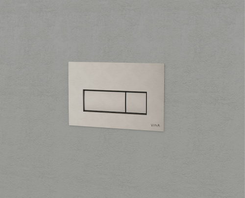 Клавиша смыва механическая Vitra Root Square 740-2395 цвет никель - фото 2