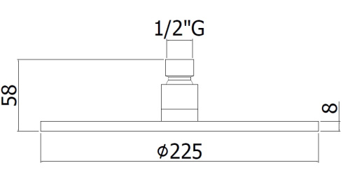 Верхний душ Paffoni Master ZSOF074HGSP золото - фото 3