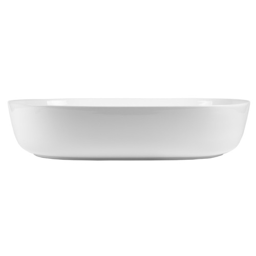 Раковина из сантехнического фарфора Bond Oval S51-600 61х43 накладная цвет белый глянцевый - фото 4