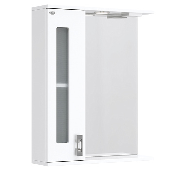 Зеркало-шкаф Onika Кристалл 205817 58х16х71 подвесной цвет белый