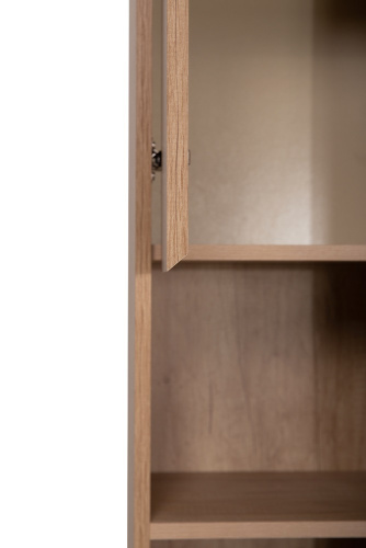 Шкаф-пенал BelBagno Kraft KRAFT-1600-1A-SC-RNN-L 33х30х160 подвесной цвет коричневый - фото 5